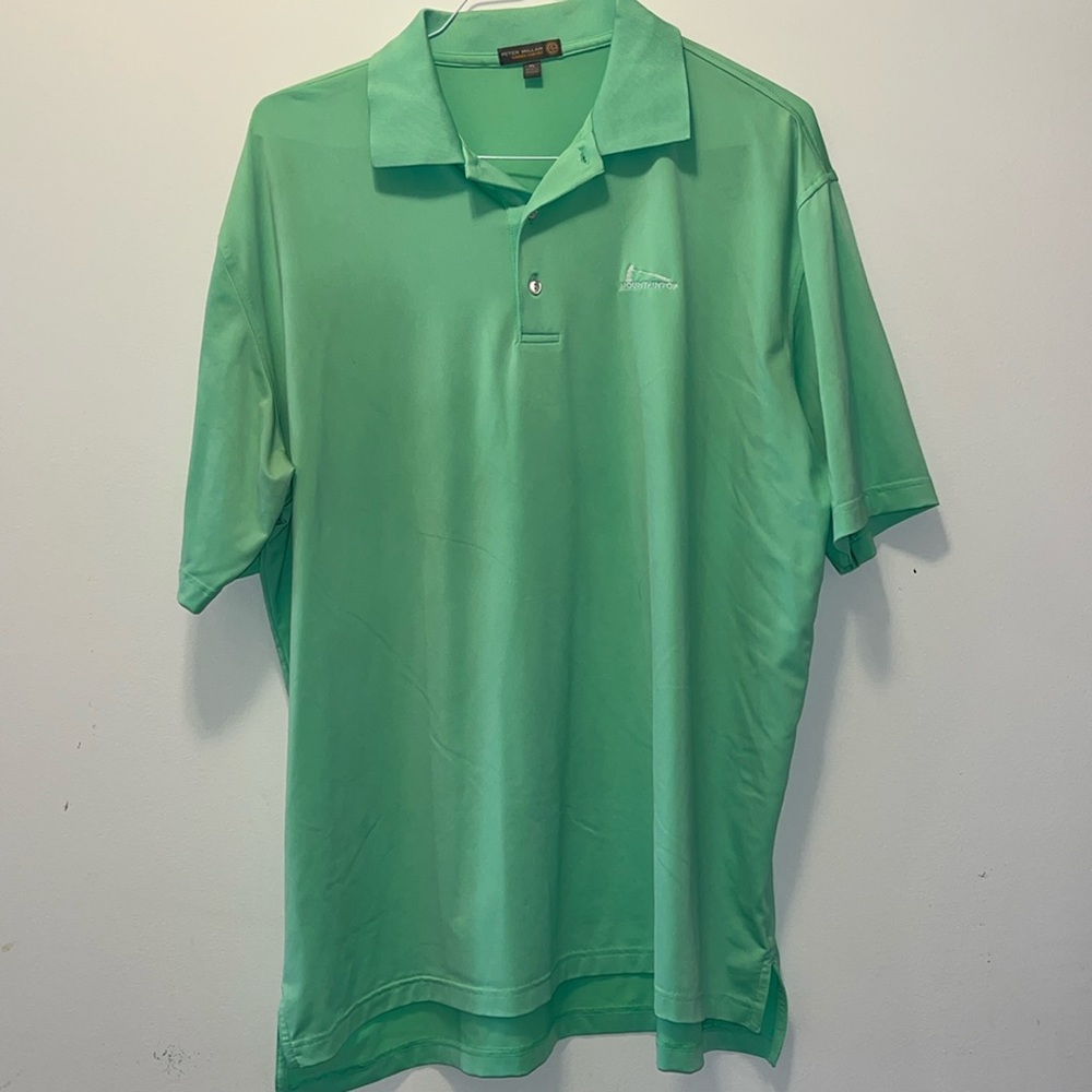 Green Peter Millar Summer Comfort Polo